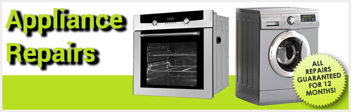 an oven and a washing machine